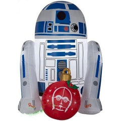 Gemmy Inflatables Inflatable Party Decorations 3' Star Wars R2-D2 w/ Christmas Ornament by Gemmy Inflatables 13057