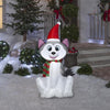 Image of Gemmy Inflatables Inflatable Party Decorations 4 1/2' Christmas Husky w/ Santa Hat and Scarf by Gemmy Inflatables 781880274322 118617