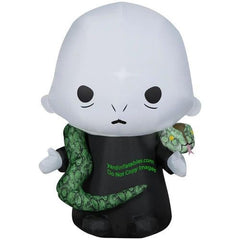 Gemmy Inflatables Inflatable Party Decorations 4 1/2' Warner Brother's Harry Potter Lord Voldemort w/ Snake Nagini by Gemmy Inflatable 781880241232 229850 4 1/2' Warner Brother's Harry Potter Lord Voldemort w/ Snake Nagini