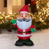 Image of Gemmy Inflatables Inflatable Party Decorations 4' African American Santa Claus by Gemmy Inflatables 781880214977 11143-112197 4' African American Santa Claus by Gemmy Inflatables SKU# 11143-112197