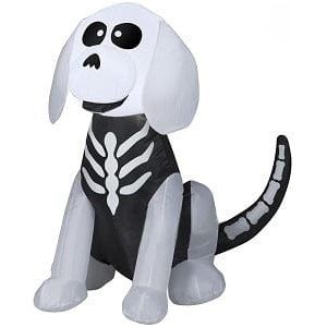 Gemmy Inflatables Inflatable Party Decorations 4' Halloween Sitting Skeleton Dog by Gemmy Inflatables 781880275060 225259 4' Halloween Sitting Skeleton Dog by Gemmy Inflatables SKU# 225259