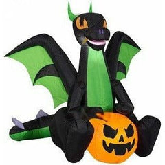 Gemmy Inflatables Inflatable Party Decorations 4' Sitting Green Baby Dragon by Gemmy Inflatables 781880269014 227906