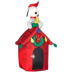 Gemmy Inflatables Inflatable Party Decorations 4' Snoopy and Woodstock On Doghouse by Gemmy Inflatables 781880207887 85764