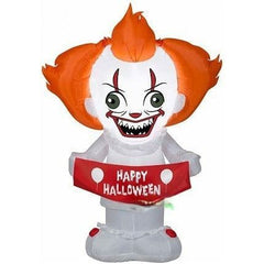 Gemmy Inflatables Inflatable Party Decorations 4' Stylized Pennywise Clown by Gemmy Inflatables 781880269045 225884