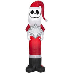 Gemmy Inflatables Inflatable Party Decorations 5 1/2' Nightmare Before Christmas Jack Skellington Holding Spider Snowflake by Gemmy Inflatables 781880246985 117739 5 1/2' Nightmare Christmas Jack Skellington Spider Snowflake Gemmy