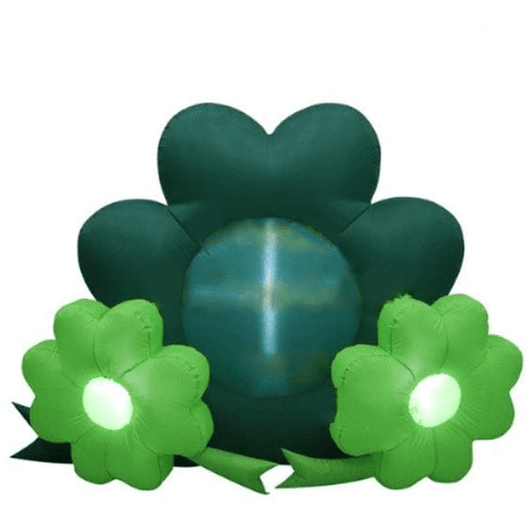 Gemmy Inflatables Inflatable Party Decorations 5' Air Blown Inflatable Happy St. Patrick's Day Shamrocks by Gemmy Inflatable 781880235828 GTP00005-5 5' Air Blown Inflatable Happy St. Patrick's Day Shamrocks GTP00005-5