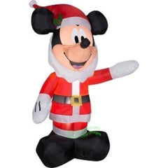 Gemmy Inflatables Inflatable Party Decorations 5' Christmas Mickey Mouse With Santa Beard by Gemmy Inflatables 781880246787 119067