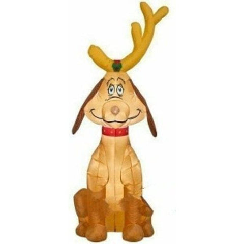 Gemmy Inflatables Inflatable Party Decorations 5' Christmas The Grinch's Dog Max With Antler by Gemmy Inflatables 781880247005 113028