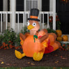 Image of Gemmy Inflatables Inflatable Party Decorations 5' Thanksgiving Harvest Turkey in Pumpkin by Gemmy Inflatables 781880272038 223100