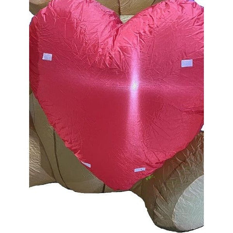 Gemmy Inflatables Inflatable Party Decorations 6' Brown Bear Holding Heart w/ Interchangeable Banners by Gemmy Inflatables 781880256762 Y323L 6' Brown Bear Heart Interchangeable Banners Gemmy Inflatables SKUY323L