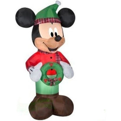 Gemmy Inflatables Inflatable Party Decorations 6' Christmas Disney Mickey Mouse Holding Wreath by Gemmy Inflatables 781880246893 119374 - 3723727