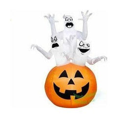 Gemmy Inflatables Inflatable Party Decorations 6' Halloween 3 Ghosts In Jack-O-Lantern Pumpkin by Gemmy Inflatables 781880274926 71985