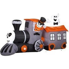 Gemmy Inflatables Inflatable Party Decorations 6' Halloween Train w/ Ghost by Gemmy Inflatables