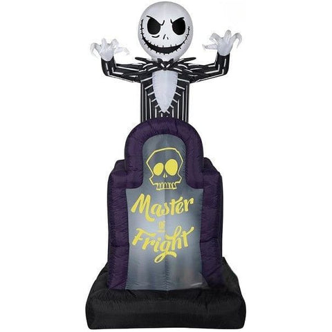 Gemmy Inflatables Inflatable Party Decorations 6' Jack Skellington "Master of Fright" Tombstone by Gemmy Inflatables 781880239451 221152