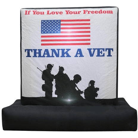 Gemmy Inflatables Inflatable Party Decorations 6' Patriotic “If You Love Freedom THANK A VET” Sign! by Gemmy Inflatable 781880263968 GTN00004-6 6' Patriotic “If You Love Freedom THANK A VET” Sign! Gemmy Inflatable