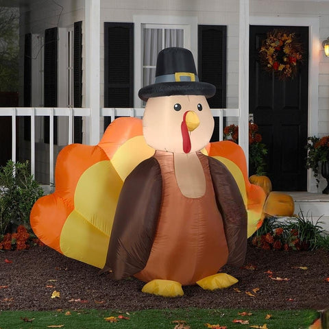 Gemmy Inflatables Inflatable Party Decorations 6' Thanksgiving Harvest Turkey by Gemmy Inflatables 781880271932 224475