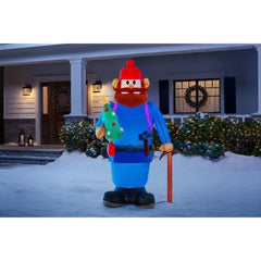 6' Yukon Cornelius w/ Pick Axe and Christmas Tree by Gemmy Inflatables