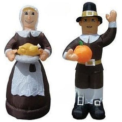 Gemmy Inflatables Inflatable Party Decorations 7 1/2' Thanksgiving PILGRIM Amish Man & Woman COMBO by Gemmy Inflatables 781880280781 Y806A+807A 7 1/2' Thanksgiving PILGRIM Amish Man Woman COMBO Gemmy Inflatables