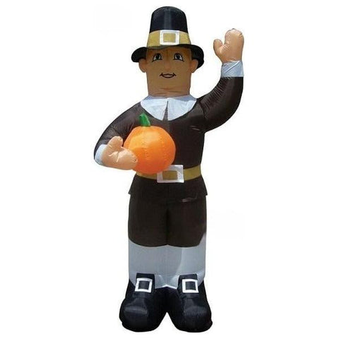 Gemmy Inflatables Inflatable Party Decorations 7' 8" Thanksgiving Pilgrim Man Holding Pumpkin by Gemmy Inflatables 781880274704 Y806A