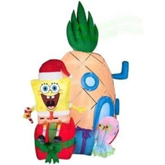 Gemmy Inflatables Inflatable Party Decorations 7' Christmas Mixed Media Nickelodeon SpongeBob SquarePants Pineapple House Scene by Gemmy Inflatables 781880206170 577578-89924 7' Nickelodeon SpongeBob SquarePants Pineapple House Gemmy Inflatables