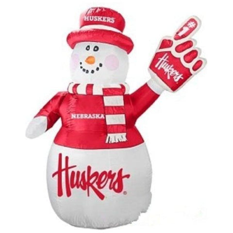 Gemmy Inflatables Inflatable Party Decorations 7' NCAA Nebraska Cornhuskers Snowman by Gemmy Inflatables 781880206729 486440-70387
