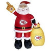 Image of Gemmy Inflatables Inflatable Party Decorations 7' NFL Kansas City Chiefs Santa Claus by Gemmy Inflatables 620284