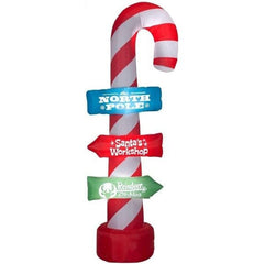 Gemmy Inflatables Inflatable Party Decorations 8' Candy Cane w/ Stacking Signs by Gemmy Inflatables 781880204442 112248