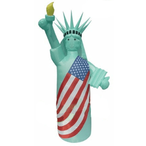 Gemmy Inflatables Inflatable Party Decorations 8' Inflatable Statue of Liberty Green Color by Gemmy Inflatables 781880263982 Y716L 8' Inflatable Statue of Liberty Green Color by Gemmy Inflatables Y716L