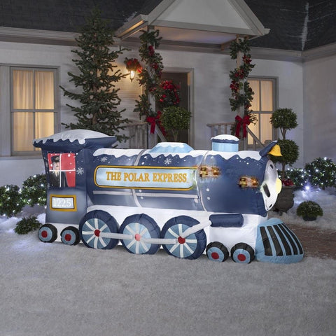 Gemmy Inflatables Inflatable Party Decorations 9' Giant Christmas Polar Express Train by Gemmy Inflatables 781880241027 115491