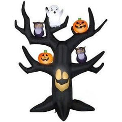 Gemmy Inflatables Inflatable Party Decorations 9' Halloween Dead Tree w/ Pumpkins, Owls, and A Ghost by Gemmy Inflatables 781880275145 227048 - 3639383 9' Halloween Dead Tree Pumpkins Owls A Ghost by Gemmy Inflatables
