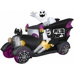 Gemmy Inflatables Inflatable Party Decorations 9' Vintage Reaper Hearse by Gemmy Inflatables 781880269038 227922