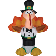 Gemmy Inflatables Inflatable Party Decorations Airblown Harvest Dressed Turkey by Gemmy Inflatables 781880290094 823369 Airblown Harvest Dressed Turkey by Gemmy Inflatables SKU# 823369  