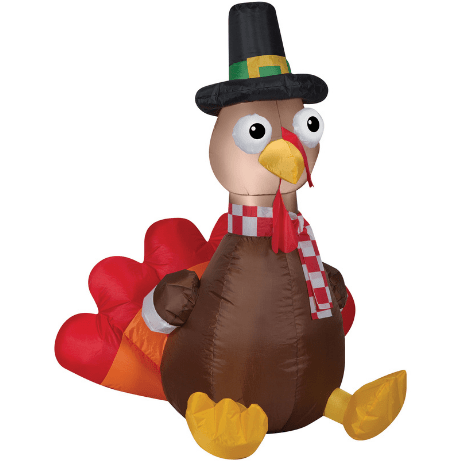 Gemmy Inflatables Inflatable Party Decorations Airblown Turkey With Scarf - Small by Gemmy Inflatables 781880290148 823359 Airblown Turkey With Scarf - Small by Gemmy Inflatables SKU# 823359 