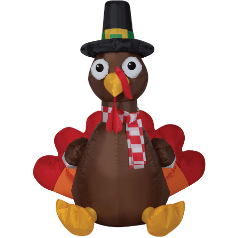 Gemmy Inflatables Inflatable Party Decorations Airblown Turkey With Scarf - Small by Gemmy Inflatables 781880290148 823359 Airblown Turkey With Scarf - Small by Gemmy Inflatables SKU# 823359 