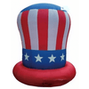 Image of Gemmy Inflatables Special Event Inflatables 10' Patriotic Uncle Sam Hat with Red Brim! by Gemmy Inflatable Y711 10' Patriotic Uncle Sam Hat with Red Brim! by Gemmy Inflatable Y711
