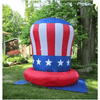 Image of Gemmy Inflatables Special Event Inflatables 10' Patriotic Uncle Sam Hat with Red Brim! by Gemmy Inflatable Y711 10' Patriotic Uncle Sam Hat with Red Brim! by Gemmy Inflatable Y711