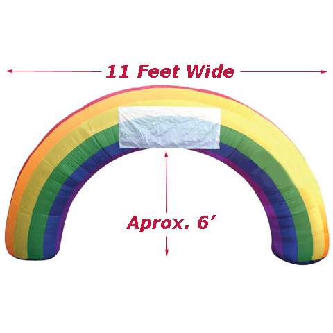 Gemmy Inflatables Special Event Inflatables 11' Giant Rainbow Arch by Gemmy Inflatable Y801 11' Giant Rainbow Arch by Gemmy Inflatable SKU# Y801