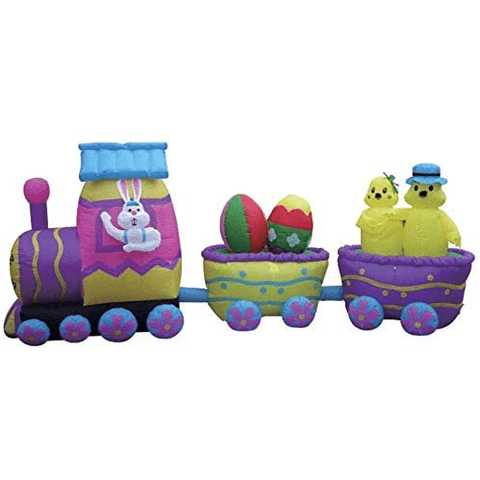 Gemmy Inflatables Special Event Inflatables 15' Easter Bunny Deluxe Train! by Gemmy Inflatable 781880208150 Y606 15' Easter Bunny Deluxe Train! by Gemmy Inflatable SKU# Y606