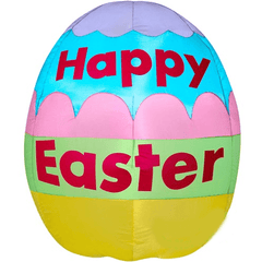 Gemmy Inflatables Special Event Inflatables 2 1/2' “Happy Easter” Easter Egg by Gemmy Inflatable 670221641278 43291 2 1/2' “Happy Easter” Easter Egg by Gemmy Inflatable SKU 43291