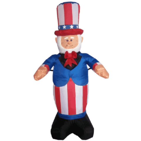 Gemmy Inflatables Special Event Inflatables 4' Uncle Sam with Top Hat and Red Bow Tie by Gemmy Inflatable LIO14003-120 4' Uncle Sam with Top Hat and Red Bow Tie by Gemmy Inflatable SKU# LIO14003-120