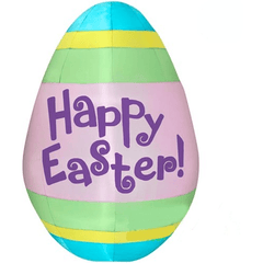 Gemmy Inflatables Special Event Inflatables 5 1/2' Inflatable "Happy Easter" Easter Egg by Gemmy Inflatable 086786416075 46519 5 1/2' Inflatable "Happy Easter" Easter Egg by Gemmy Inflatable 46519