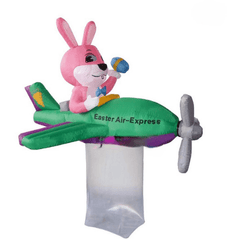 Gemmy Inflatables Special Event Inflatables 6' 4" Air Blown inflatable Easter Bunny Air Express Plane  by Gemmy Inflatables