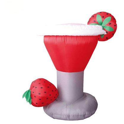 Gemmy Inflatables Special Event Inflatables 6' Air Blown Inflatable Strawberry Margarita Glass by Gemmy Inflatables Y917L