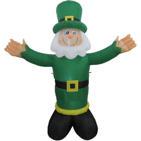 Gemmy Inflatables Special Event Inflatables 6' St. Patrick's Day Leprechaun w/ White Beard by Gemmy Inflatable QM2014O0334-180 6' St. Patrick's Day Leprechaun w/ White Beard by Gemmy Inflatable SKU# QM2014O0334-180