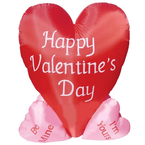 Gemmy Inflatables Special Event Inflatables 6" Valentine's Day Big Heart With Big Hearts by Gemmy Inflatable Y307 6" Valentine's Day Big Heart With Big Hearts by Gemmy Inflatable SKU# Y307
