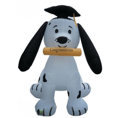 Gemmy Inflatables Special Event Inflatables 7' Air Blown Inflatable Graduation Puppy Dog by Gemmy Inflatables Y903