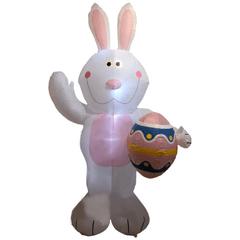 Gemmy Inflatables Special Event Inflatables 7' Easter Bunny Holding Easter Egg by Gemmy Inflatable LDO2017E1448-210 7' Easter Bunny Holding Easter Egg by Gemmy Inflatable SKU# LDO2017E1448-210