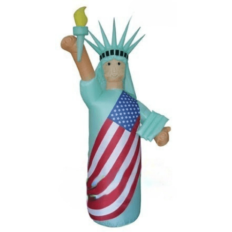 Gemmy Inflatables Special Event Inflatables 8' Air Blown Inflatable Patriotic Statue Of Liberty SKIN COLOR   by Gemmy Inflatables Y717L 8'Inflatable Patriotic Statue Of Liberty SKIN COLOR  Gemmy Inflatables