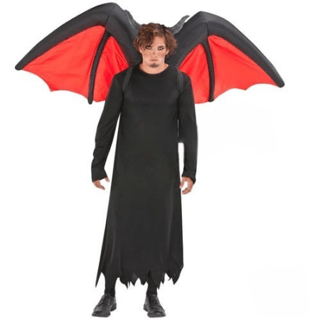 Gemmy Inflatables Special Event Inflatables Inflatable Black/Red Devil Wings Costume  by Gemmy Inflatables