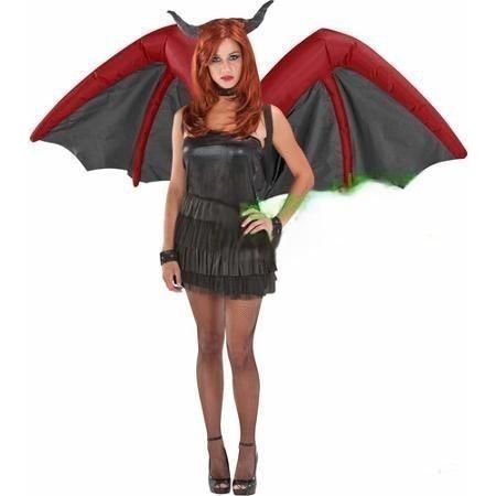 Gemmy Inflatables Special Event Inflatables Inflatable Red/Black Devil Wings Costume  by Gemmy Inflatables 55525